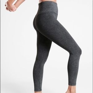 Athleta Elation Garment Dye 7/8 Tight Leggings, High Rise, Gray, Size M